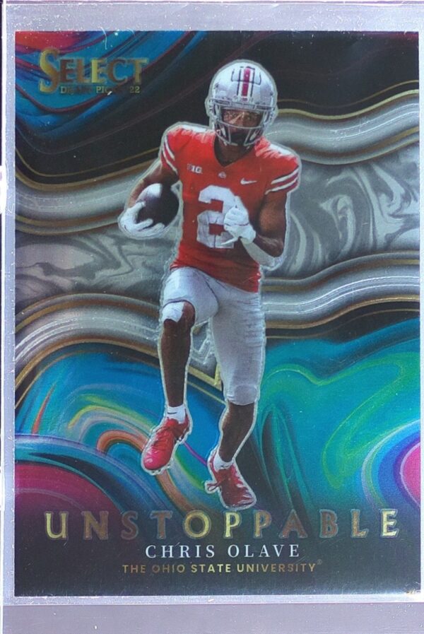 2022 Panini Select Draft Picks Chris Olave RC #US-CO Buckeyes Unstoppable