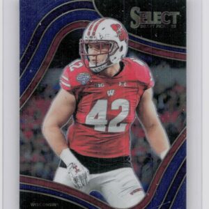 2022 Panini Select Draft Picks T.J. Watt Blue (Retail Base) #132 Badgers