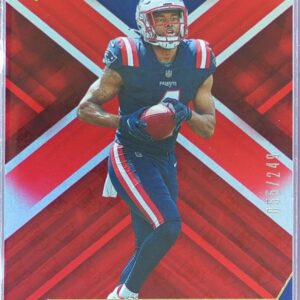 2022 Panini XR Pierre Strong Jr. Red /249 RC #141 Patriots