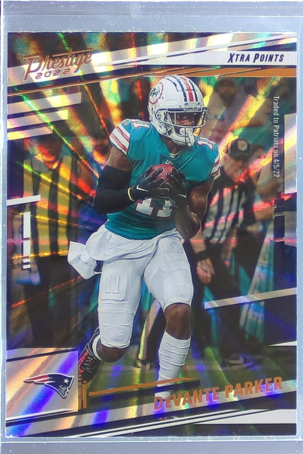 2022 Prestige DeVante Parker Xtra Points Sunburst #183 Patriots