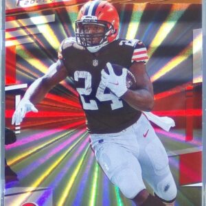 2022 Prestige Nick Chubb Xtra Points Sunburst #68 Browns