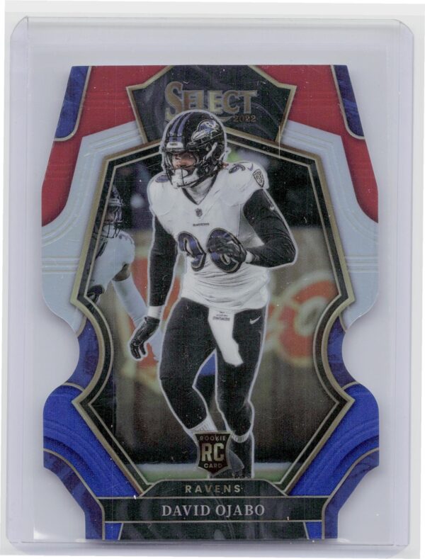 2022 Prizm David Ajabo  2022 Sectext Rex White and Blue Die Cut David Ajabo #40