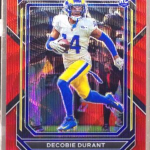 2022 Prizm Decobie Durant RC Red Wave /149 #347 Rams