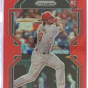 2022 Prizm Matt Vierling Red Mojo Prizm /149 RC #1 Phillies