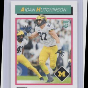 2022 Score Aidan Hutchinson 1992 Throwback Rookie #TB6 Wolverines