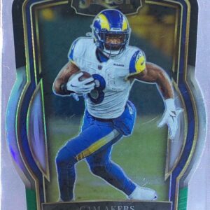 2022 Select Cam Akers Black and Green Prizm Die Cut #242 Rams