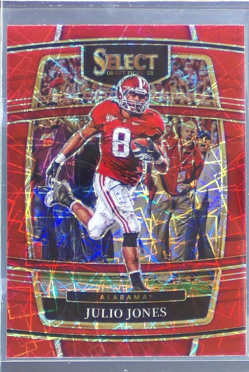 2022 Select Draft Picks Julio Jones Red Lazer Prizm #92 Tide
