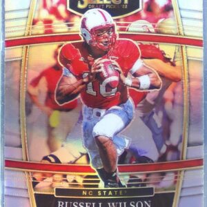 2022 Select Draft Picks Russell Wilson Silver Prizm #77 Wolfpack