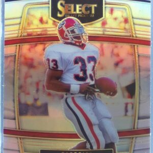 2022 Select Draft Picks Terrell Davis Silver Prizm #57 Bulldogs