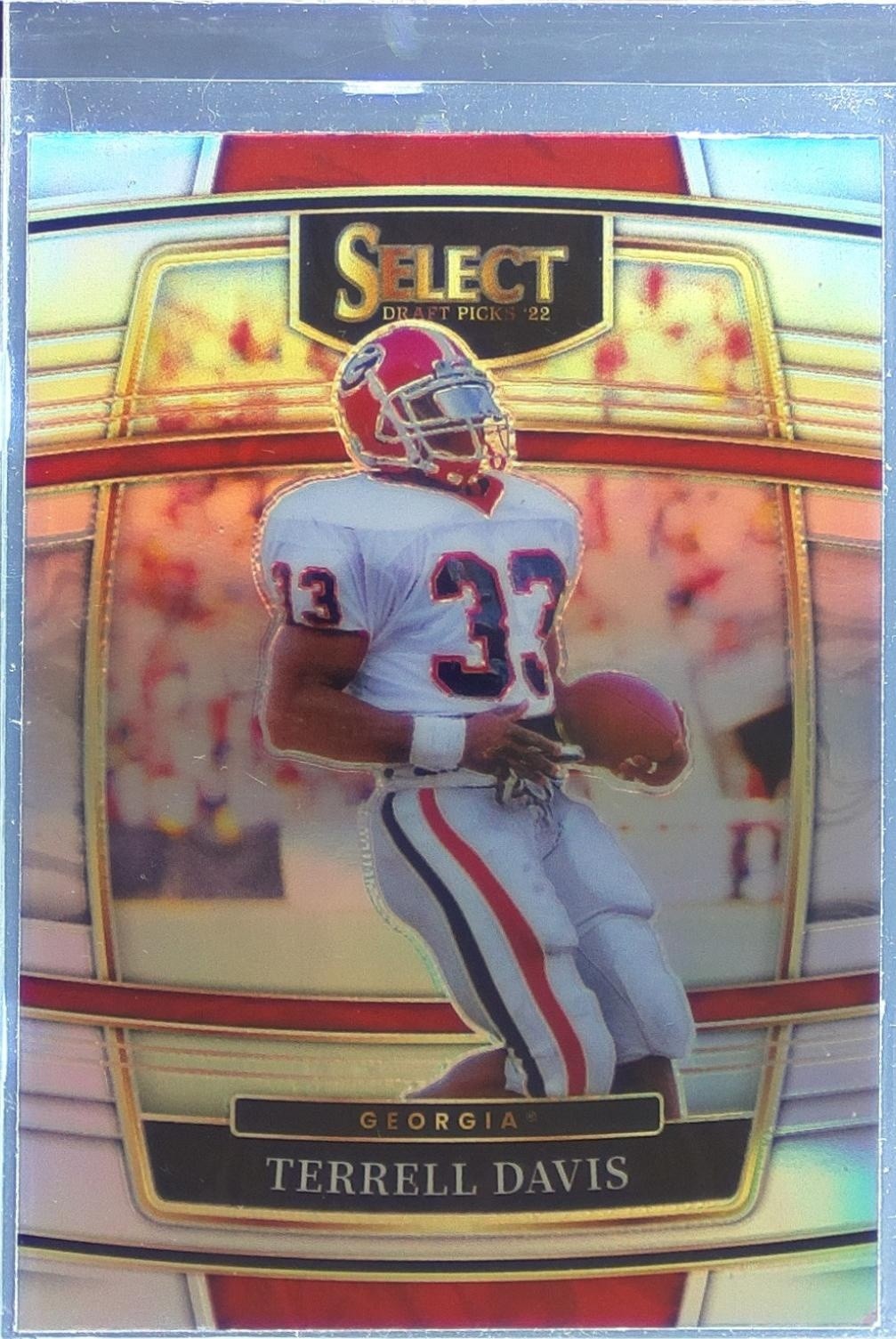 2022 Select Draft Picks Terrell Davis Silver Prizm #57 Bulldogs