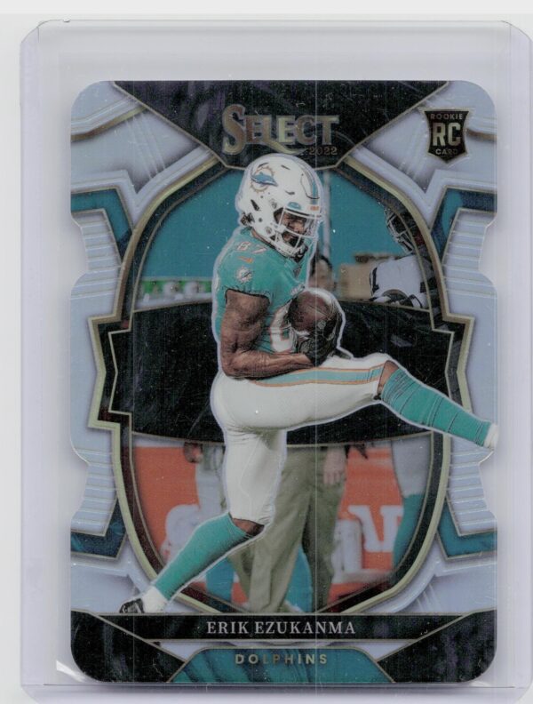 2022 Select Erik Ezukanma Silver Prizm Die Cut #95 Dolphins