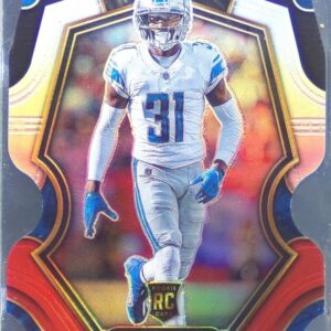 2022 Select Kerby Joseph Black and Red Prizm Die Cut RC #135 Lions