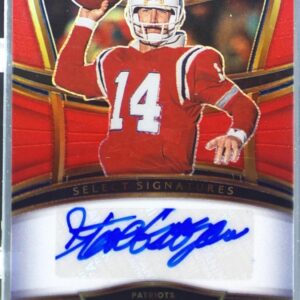 2022 Select Steve Grogan Auto /75 #SSP-STG Patriots Select Signatures Red Prizm