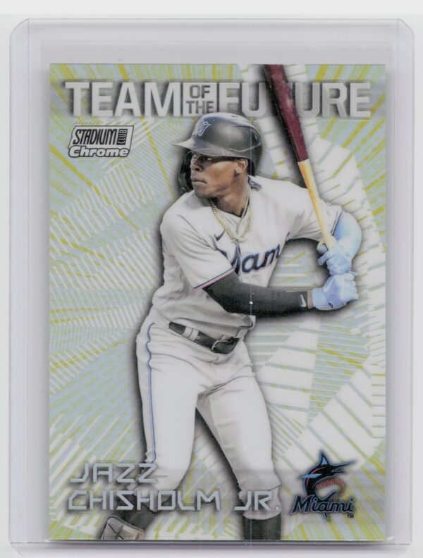 2022 Stadium Club Chrome Jazz Chisholm Jr. #TOF-6 Marlins Team of the Future