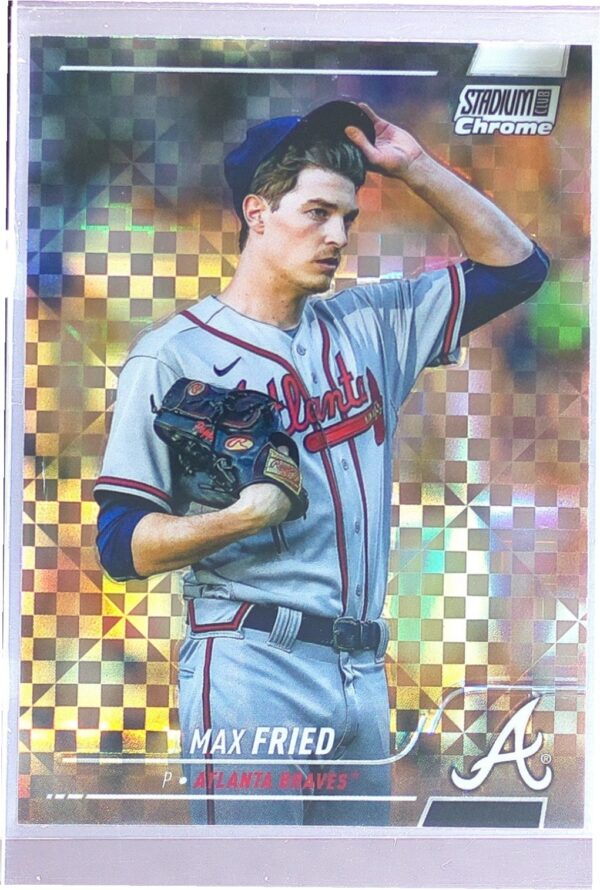 2022 Stadium Club Chrome Max Fried X Fractor #371 Braves