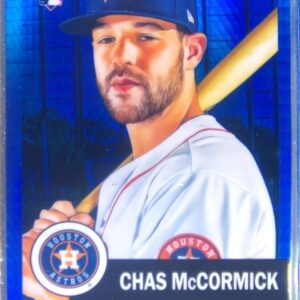 2022 Topps Chrome Platinum Anniversary Chas McCormick Blue Prism Refractor RC