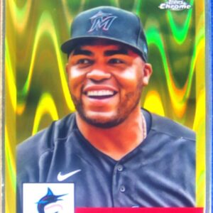 2022 Topps Chrome Platinum Anniversary Jesus Aguilar Yellow RayWave Ref /250