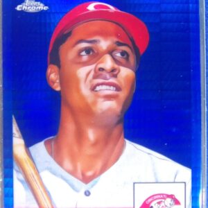 2022 Topps Chrome Platinum Anniversary Tony Perez Blue Prism Refractor #411 Reds