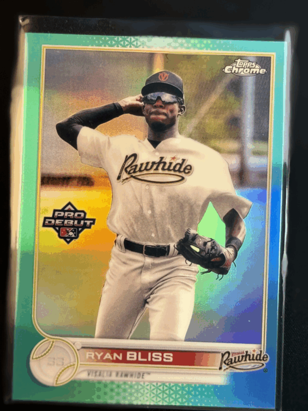 2022 Topps Chrome Pro Debut Ryan Bliss Aqua Refractor /75 PDC-168