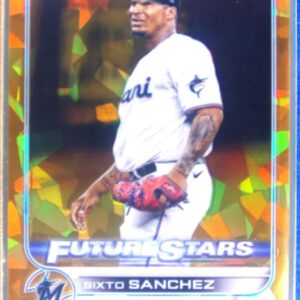 2022 Topps Chrome Sapphire Edition Sixto Sanchez Gold /50 #621 Marlins