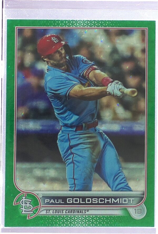 2022 Topps Paul Goldschmidt Green Foilboard /499 #535 Cardinals