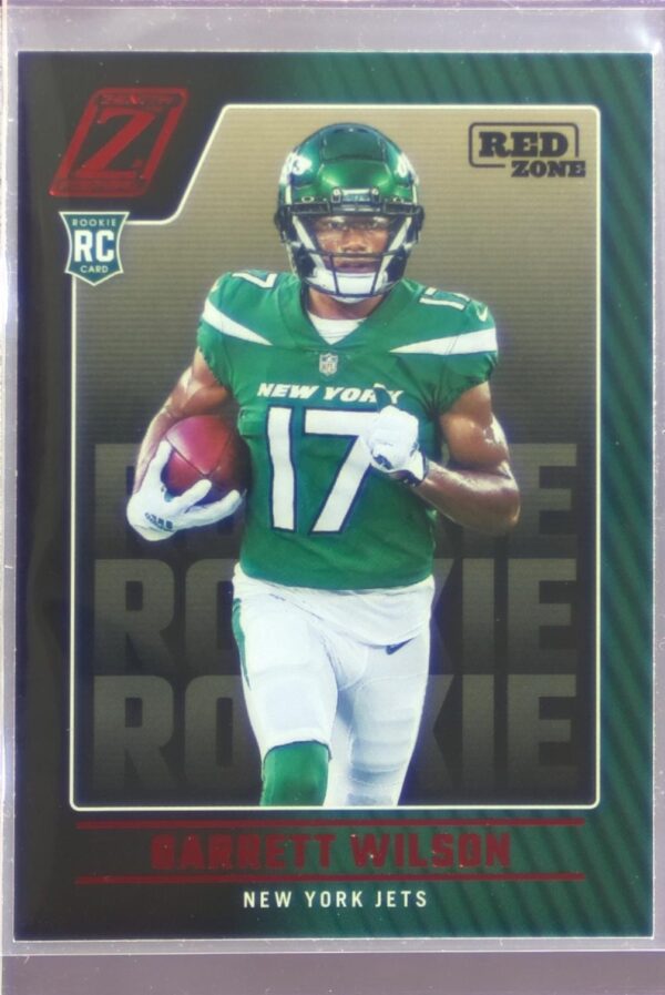 2022 Zenith Garrett Wilson Red Zone RC #106 Jets