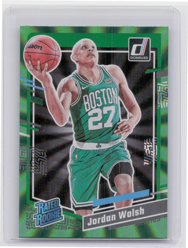 2023-24 Donruss Jordan Walsh Green Laser Holo #229 Celtics
