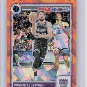 2023-24 Hoops Premium Stock Domantas Sabonis Orange Ice Prizm /125 154 Kings