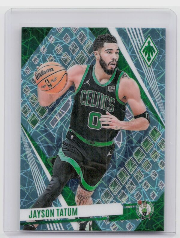 2023-24 Panini Phoenix Jayson Tatum Phoenix Teal Lazer 145 Celtics