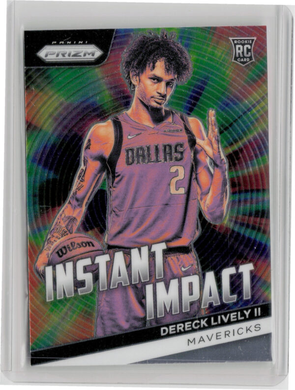 2023-24 Panini Prizm Dereck Lively II #14 Mavericks Instant Impact