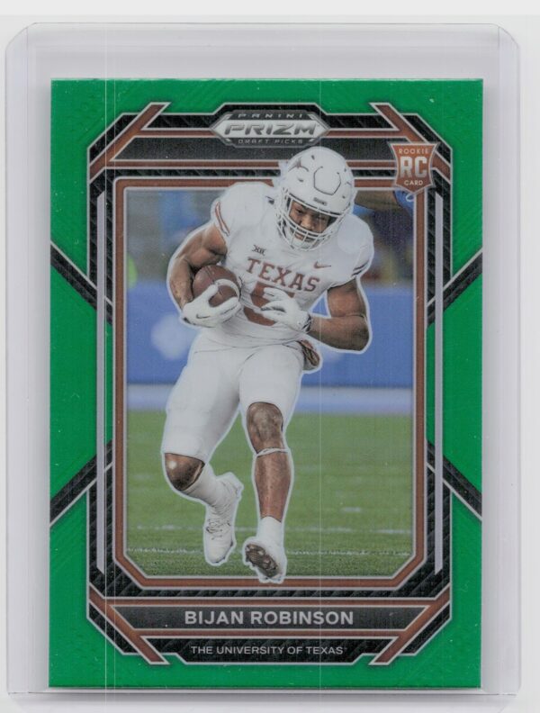 2023-24 Panini Prizm Draft Picks Bijan Robinson Green #75 Boilermakers