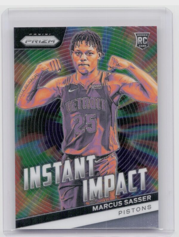 2023-24 Prizm Marcus Sasser Instant Impact Rookie RC #22 Pistons