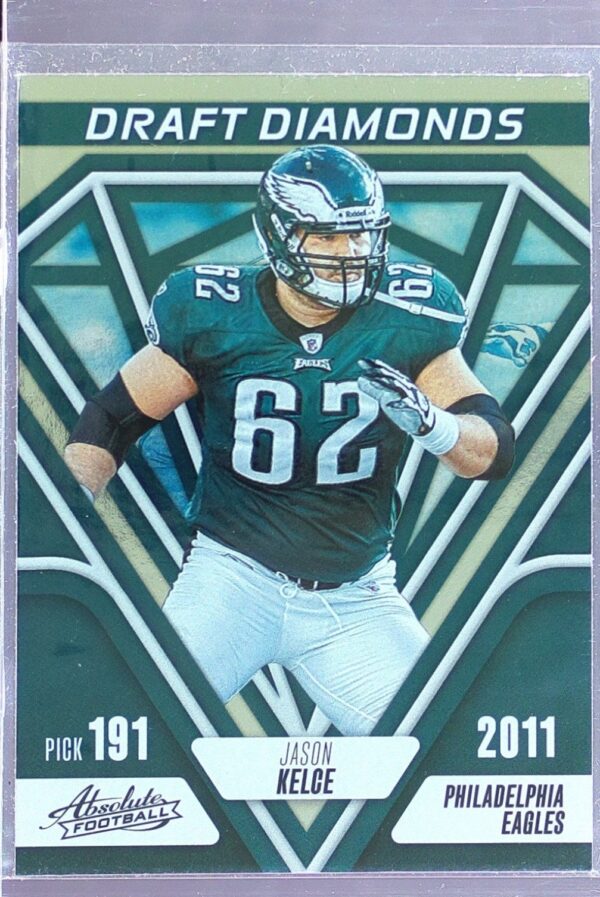 2023 Absolute Jason Kelce #DD-5 Eagles Draft Diamonds