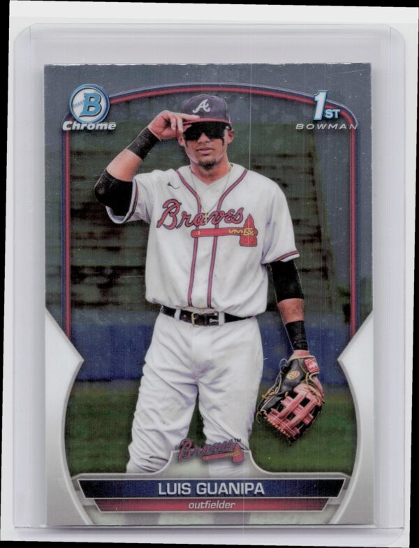 2023 Bowman Chrome Luis Guanipa #BCP-200 Braves Chrome Prospects