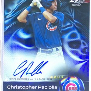 2023 Bowman Platinum Christopher Paciolla Auto #TOP-83 Cubs Top Prospects Auto