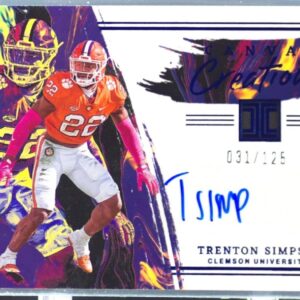 2023 Chronicles Draft Trenton Simpson Auto /125 #CC-TSI Tigers Impeccable Canvas