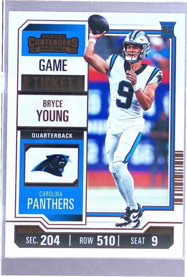 2023 Contenders Bryce Young Game Ticket Bronze RC #15 Panthers