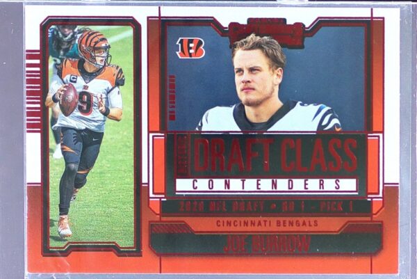 2023 Contenders Joe Burrow #HDC-JB Bengals Historic Draft Class Contenders Red