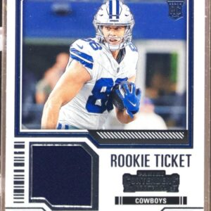 2023 Contenders Luke Schoonmaker JSY RC #TS23 Cowboys Rookie Ticket Swatches