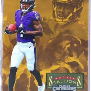 2023 Contenders Zay Flowers RC #25 Ravens Rookie Stallions