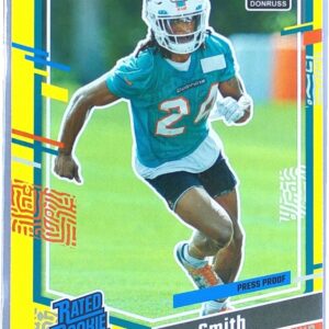 2023 Donruss Cam Smith Press Proof Yellow RC #364 Dolphins