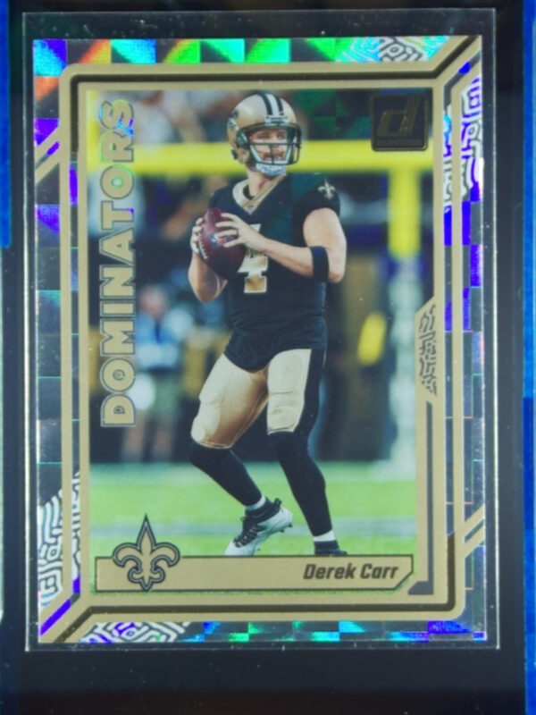 2023 Donruss Derek Carr #D-32 Saints Dominators