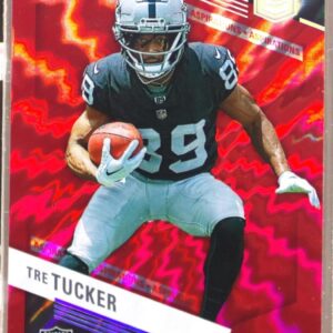 2023 Donruss Elite Tre Tucker RC Aspirations Shimmer /625 #186 Raiders