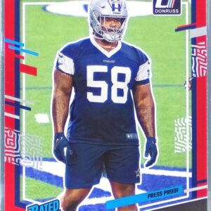 2023 Donruss Mazi Smith Press Proof Red RC #326 Cowboys