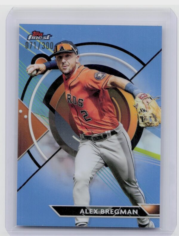 2023 Finest Alex Bregman Sky Blue Refractor /300 #18 Astros
