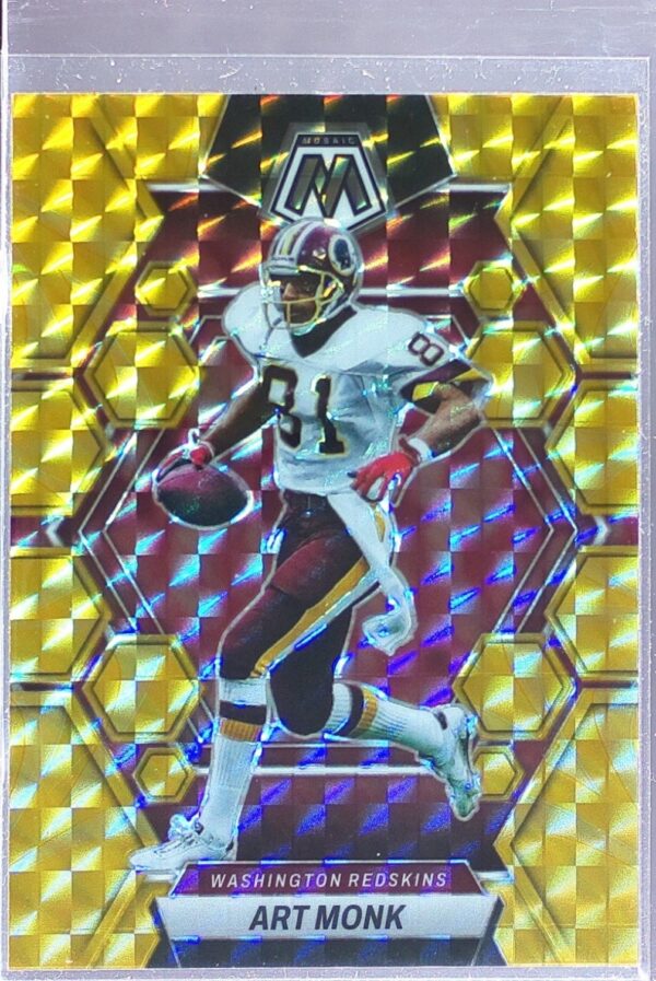 2023 Mosaic Art Monk Reactive Yellow Mosaic #248 Redskins