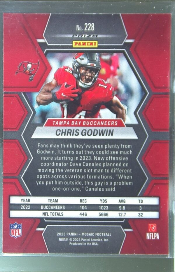 2023 Mosaic Chris Godwin Mosaic #228 Buccaneers - Image 3