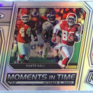 2023 Mosaic Dante Hall #MT-15 Chiefs Moments in Time Silver