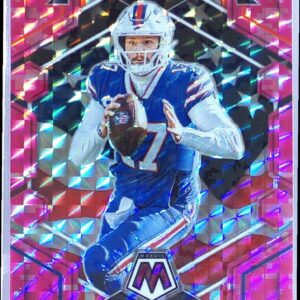 2023 Mosaic Josh Allen Camo Pink Mosaic #257 Bills