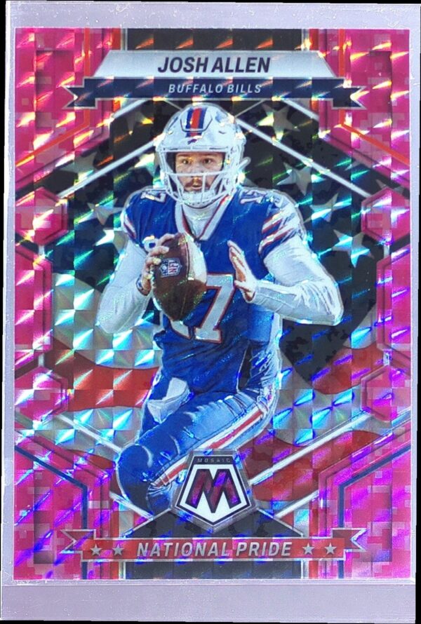 2023 Mosaic Josh Allen Camo Pink Mosaic #257 Bills